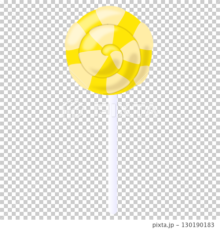 棒棒糖黃色和灰白色 130190183