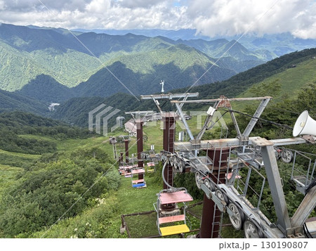 谷川岳天神平駅からリフト乗り場を望む_夏の谷川岳ロープウェイリフト 130190807