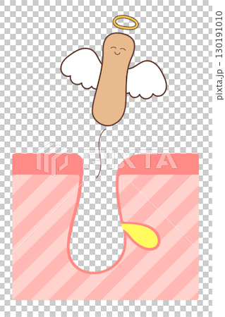 角栓除去　美容　毛穴から角栓が飛び立っていくイラスト 130191010
