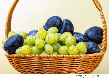 grapes and plums 130191505