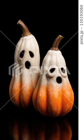 Creative ghostly pumpkins for Halloween decor 130193060