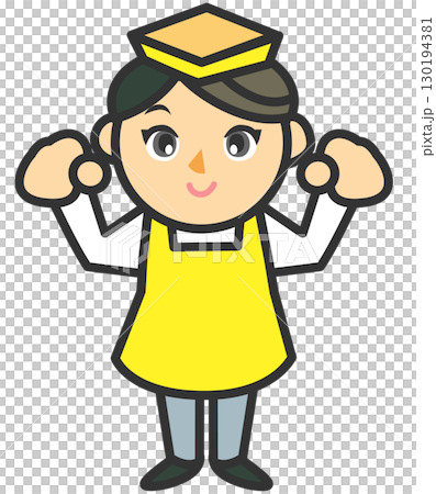 頑張る販売員のイラスト 頑張る販売員のイラスト 130194381