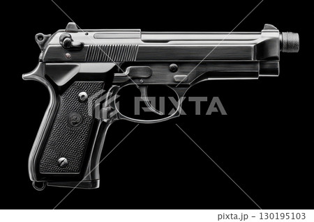 Pistol on a black background 130195103