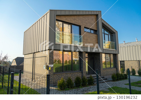 A modern townhouse with a private garden, 130196232