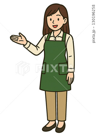 説明する若い女性店員　書店員 130196258