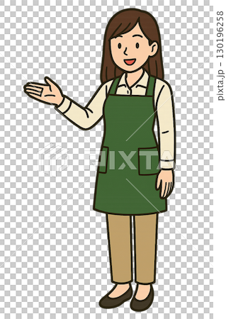 説明する若い女性店員　書店員 130196258