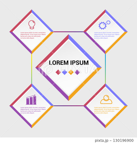 Business infographic template. 130196900