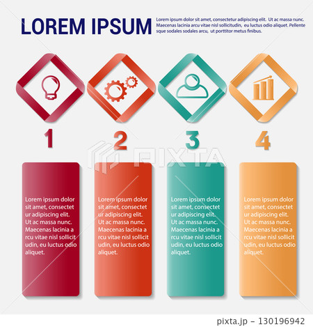 Business infographic template. 130196942