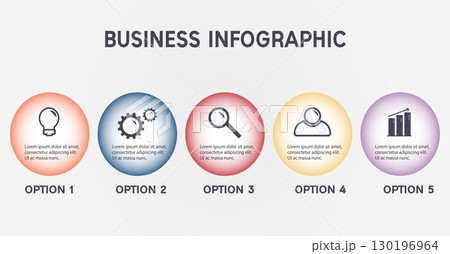 Business infographic template. 130196964