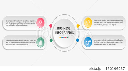 Business infographic template. 130196987