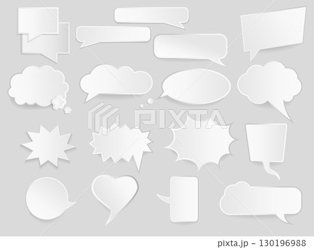 Infographic design with communication clouds. 130196988