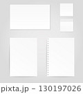 Paper sheets mock ups. 130197026