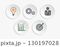 Business icons for infographic. 130197028