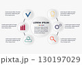 Business infographic template. 130197029