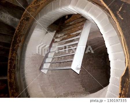 Industrial Drying Facility Ladder for Accessing Drying Chamber at Manufacturing Site 130197335