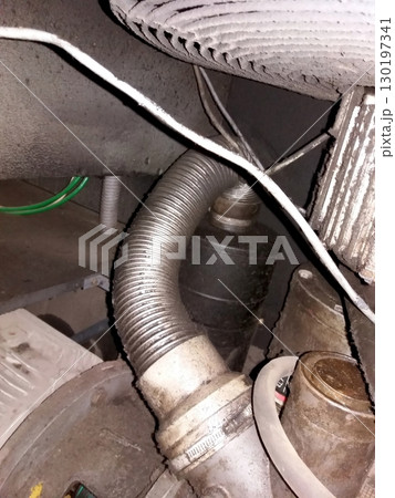 Metal Hand Grip in Compressor Mechanism Showing Detailed Assembly and Components 130197341