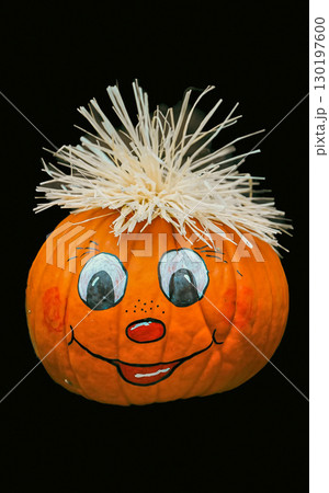Expressive Painted Pumpkin 130197600