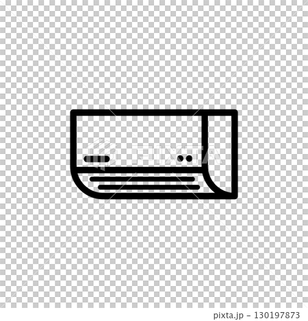 Simple air conditioner icon Simple air conditioner icon 130197873