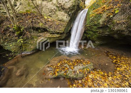 Hajsky waterfall, National Park Slovak Kras, Slovakia 130198061