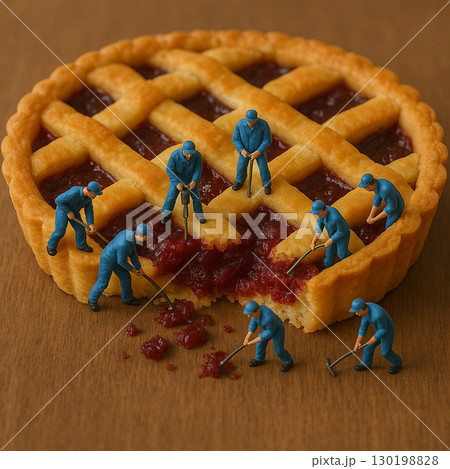 チェリーパイを採掘する小人 130198828
