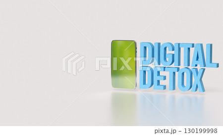 The Digital Detox for technology concept 3d Rendering. 130199998