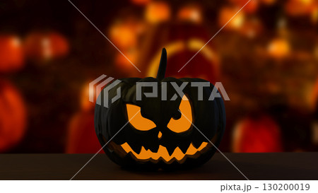 The Black Pumpkin for Halloween orHoliday concept 3d Rendering. The Black Pumpkin for Halloween orHoliday concept 3d Rendering. 130200019