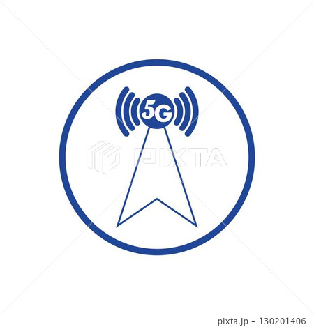 5g icon template vector logo illustration 130201406
