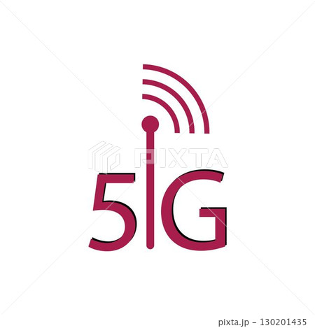 5g icon template vector logo illustration 130201435