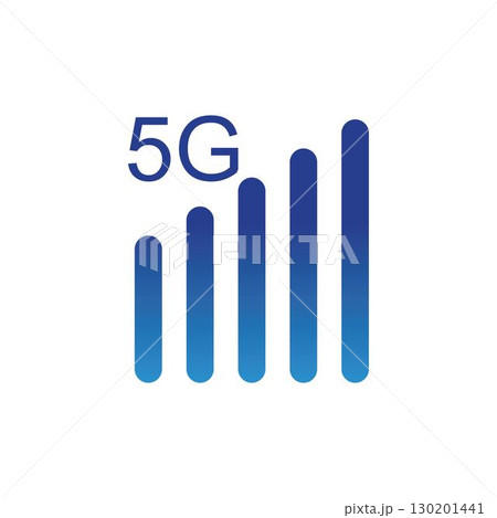 5g icon template vector logo illustration 130201441