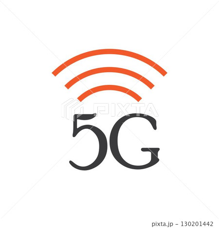 5g icon template vector logo illustration 130201442