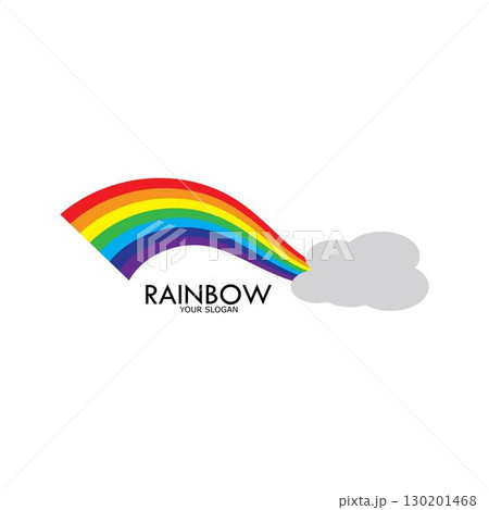 Rainbow vector icon illustration Rainbow vector icon illustration 130201468