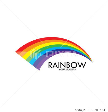 Rainbow vector icon illustration Rainbow vector icon illustration 130201481