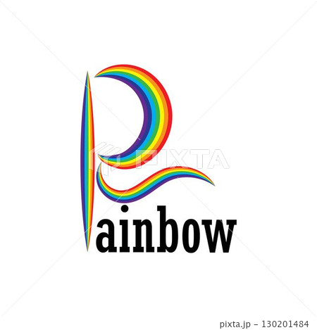 Rainbow vector icon illustration Rainbow vector icon illustration 130201484