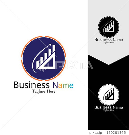 Business Marketing and finance vector logo concept template design Business Marketing and finance vector logo concept template design 130201566