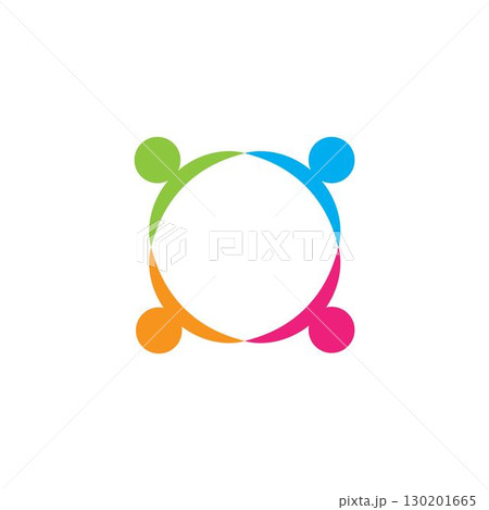 Community, network and social icon 130201665