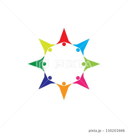 Community, network and social icon 130201666