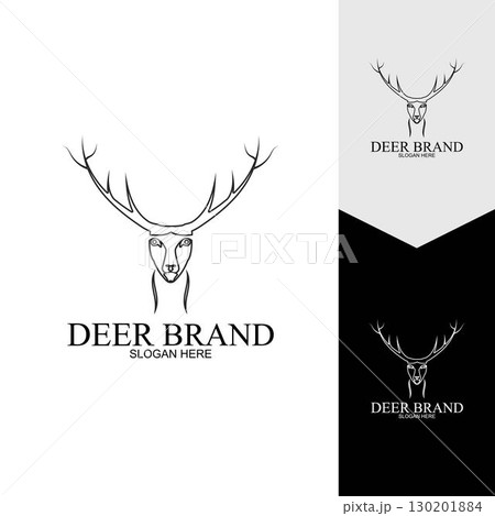 Deer vector icon illustration design 130201884