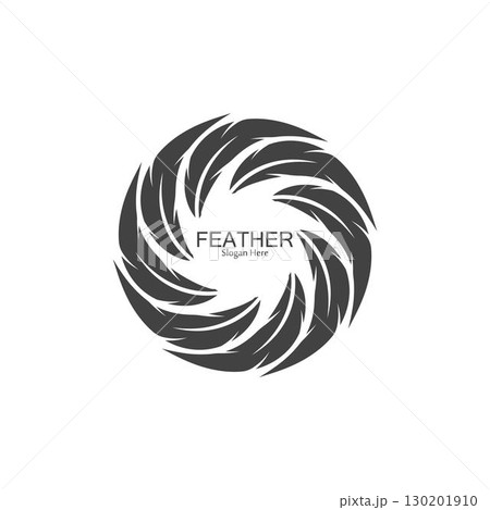 Feather logo vector template Feather logo vector template 130201910