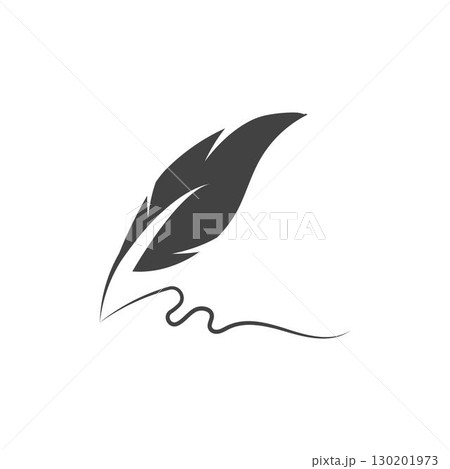 Feather logo vector template Feather logo vector template 130201973