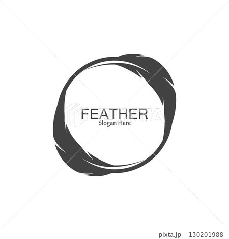 Feather logo vector template 130201988