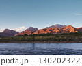 river and rocky mountains at sunset in Tianshan Mysterious Grand Canyon, Xinjiang, China 130202322