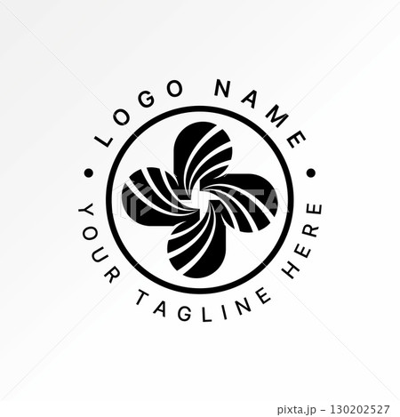 Logo design graphic concept creative premium vector stock image top sell 4 circles cut swoosh fan blade negative space pattern futuristic rotate brand Logo design graphic concept creative premium vector stock image top sell 4 circles cut swoosh fan blade negative space pattern futuristic rotate brand 130202527