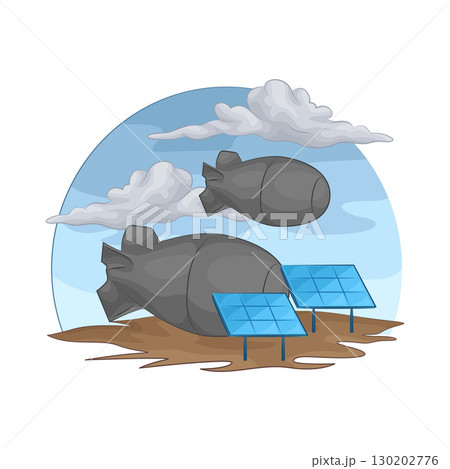 Illustration of Nuclear Bomb Illustration of Nuclear Bomb 130202776