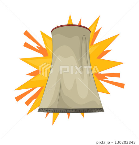 Illustration of Nuclear Power Plant  130202845