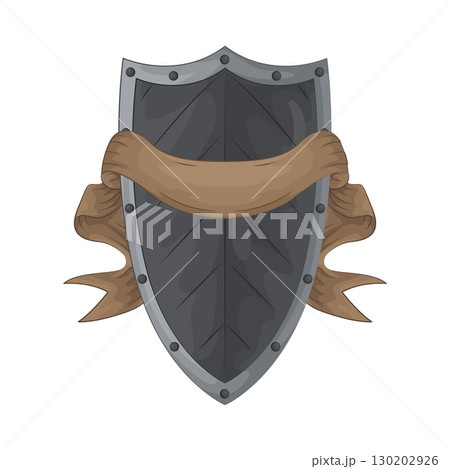 Illustration of Ribboned Shield 130202926