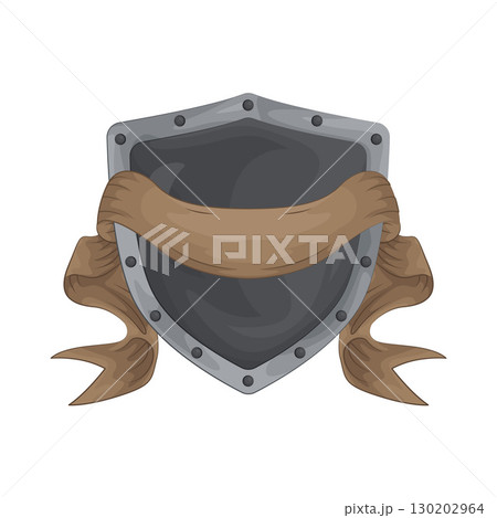 Illustration of Ribboned Shield  130202964