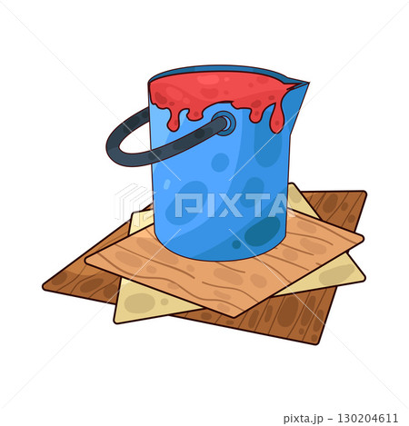 illustration of paint bucket 130204611