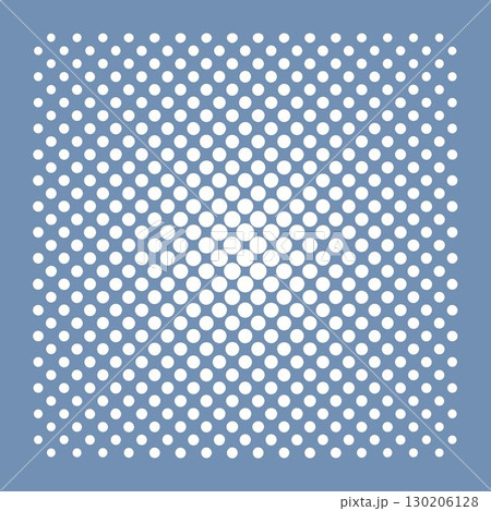 ハーフトーン円ドット素材イラスト背景　白色　背景ダークブルー　ベクターpng　背景透明 130206128