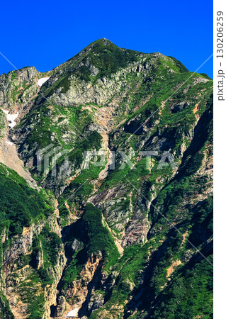 北アルプスの後立山連峰の鹿島槍ヶ岳 130206259