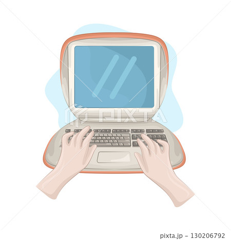 Illustration of Laptop   130206792